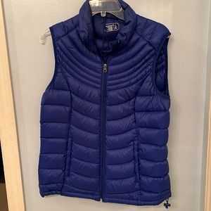 Blue down vest